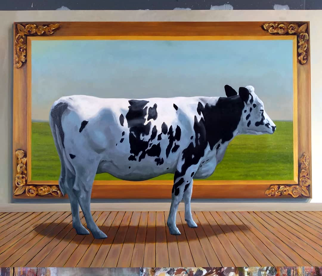 Cesar Córdova - Vaca y Paisaje (work in progress)